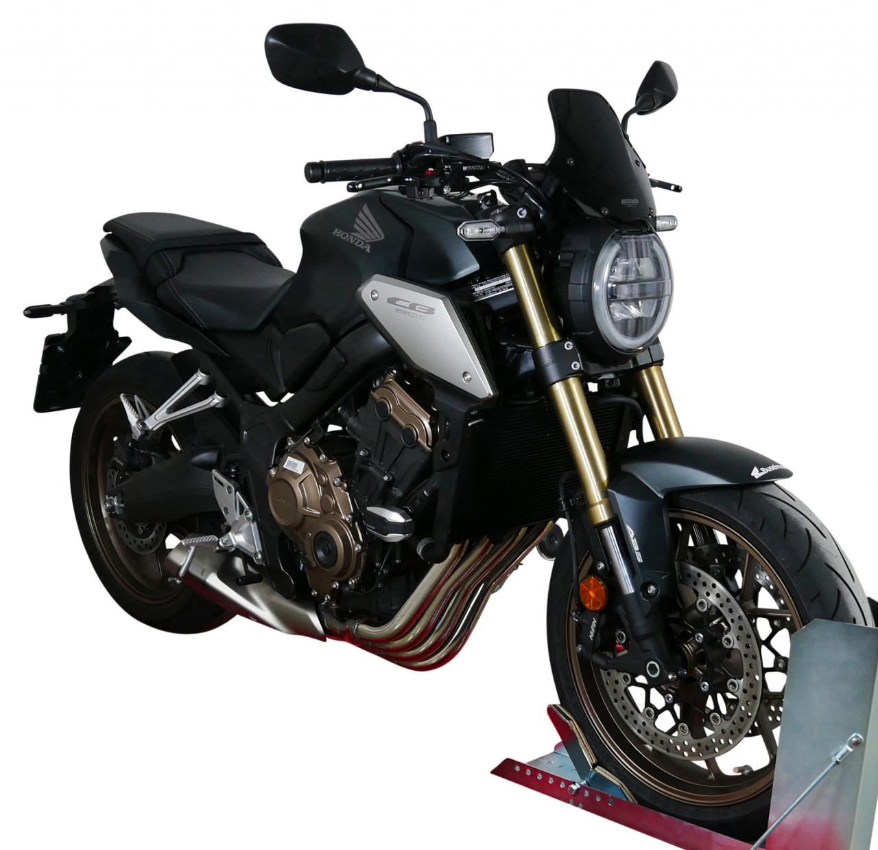 Szyba motocyklowa MRA HONDA CB 650 R 2019-2023, forma NSPM, czarna
