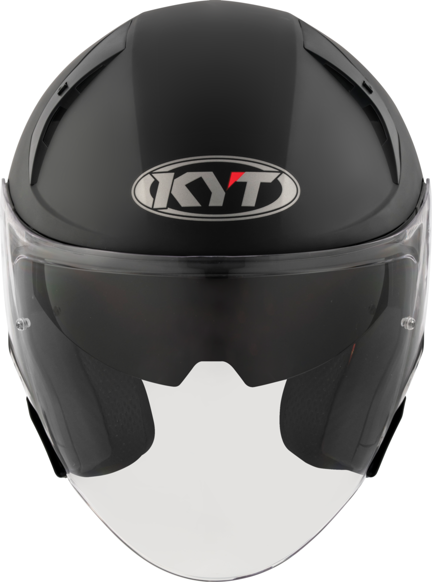 Kask Motocyklowy KYT TTR-JET połysk matowy czarny ECE/ONU 22-06