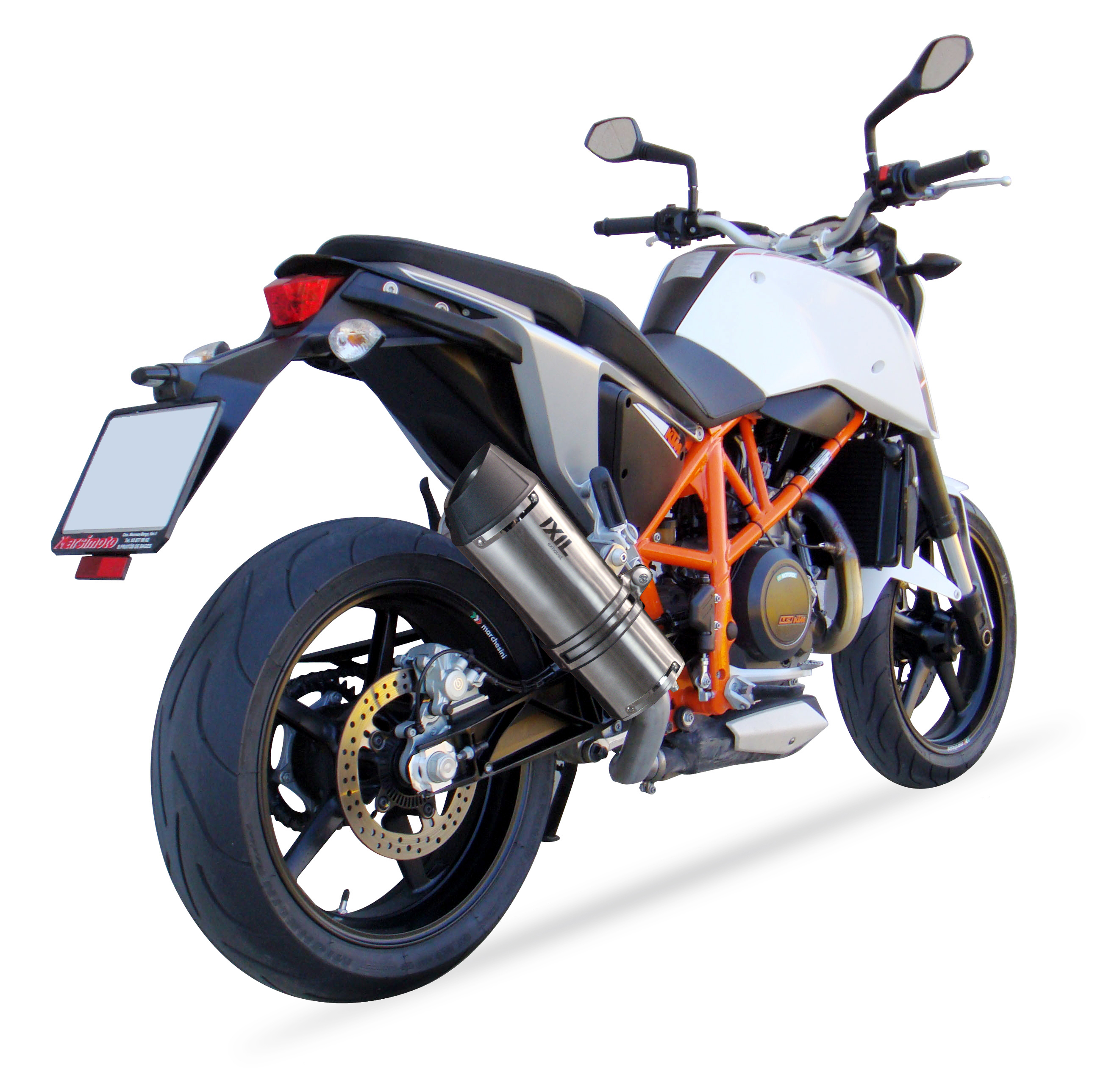 Tłumik IXIL KTM DUKE 690 (KMT690) 12-16 (KTM 690 DUKE) typ SOVE (waga: 3000g, długość: 423 mm., materiał: Inox AISI304, kolor: B