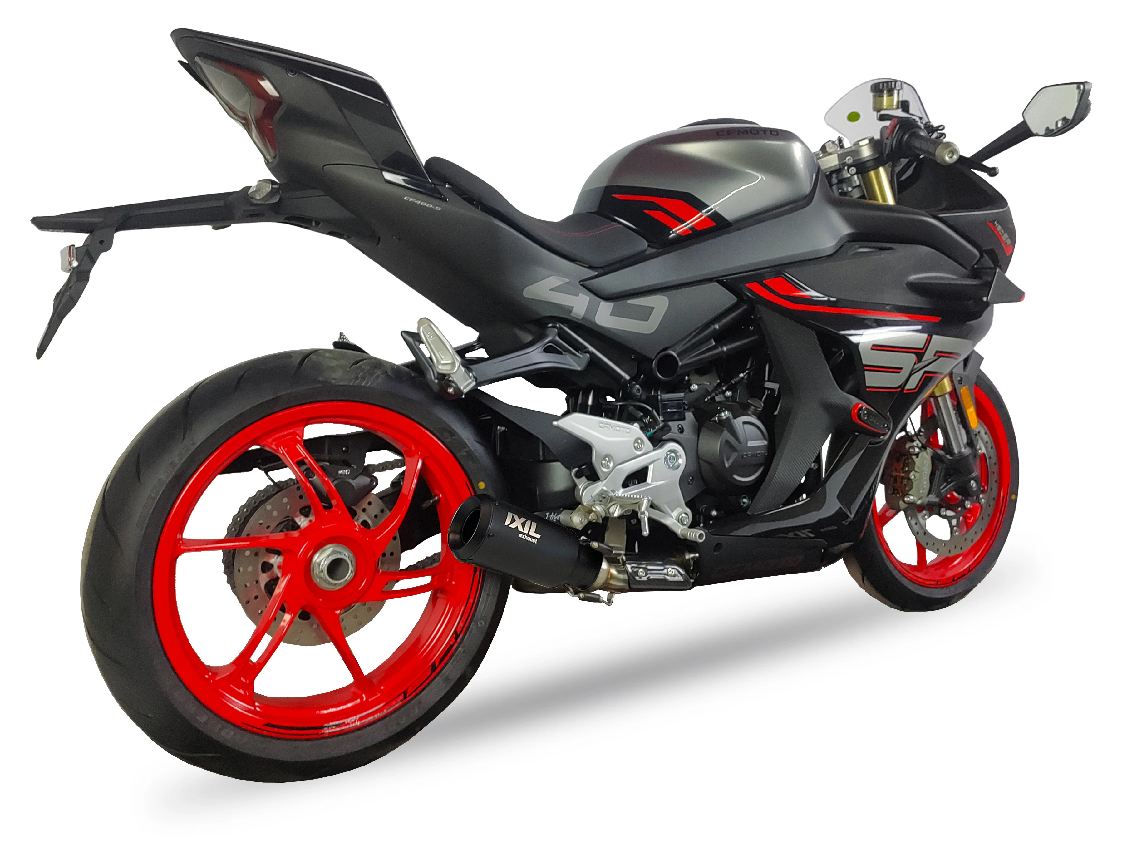 IXIL Tłumik CFMOTO 450 SRS typ RB SLIP ON - RACE XTREM BLACK