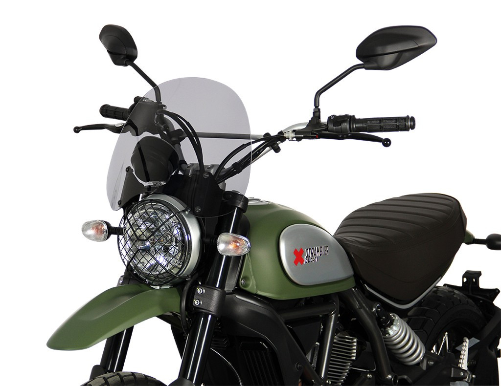 Szyba motocyklowa MRA DUCATI SCRAMBLER 800 K1 -2018, forma NT, czarna