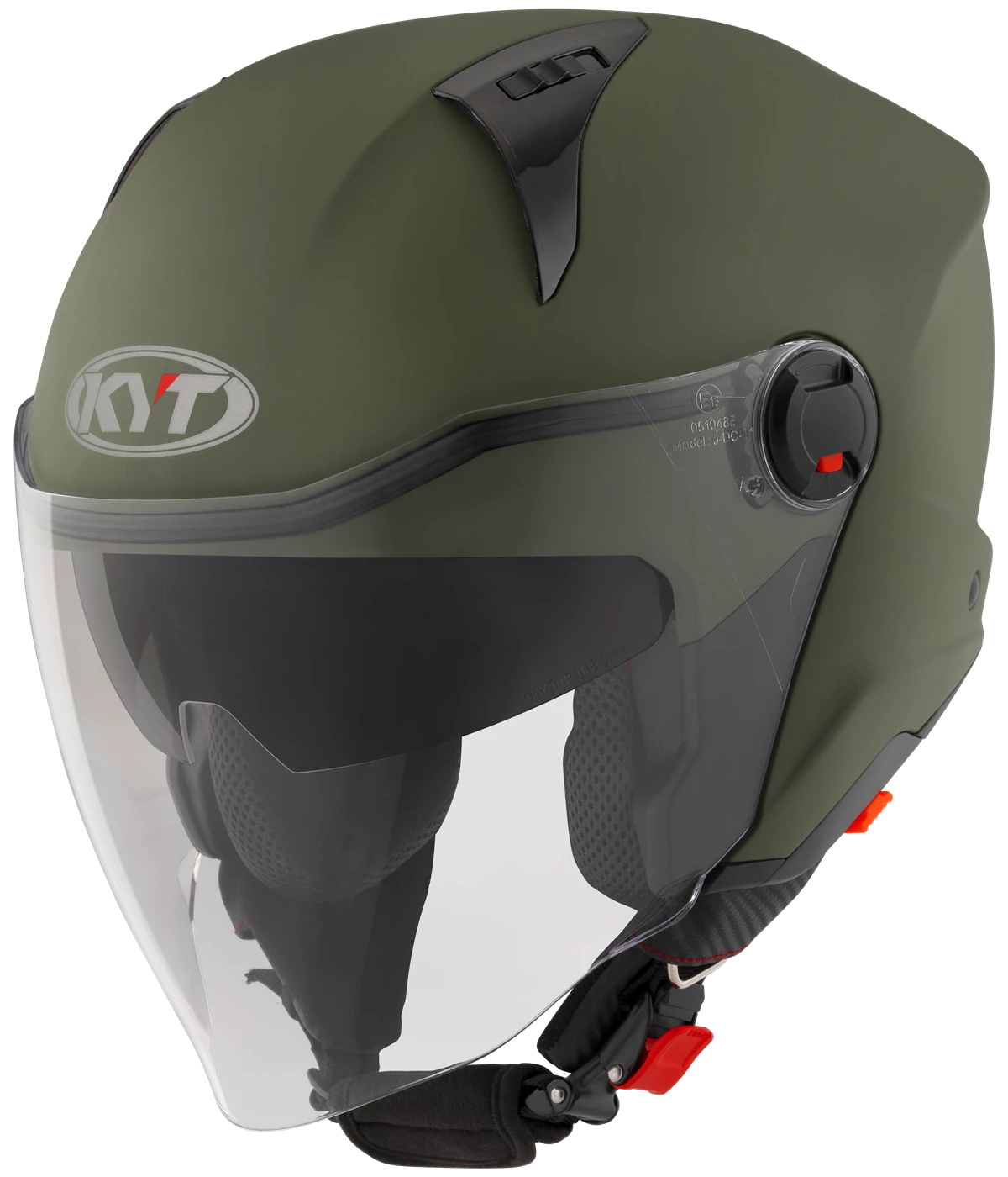Kask motocyklowy KYT D-CITY CIEMNY ZIEOLNY MATT E06
