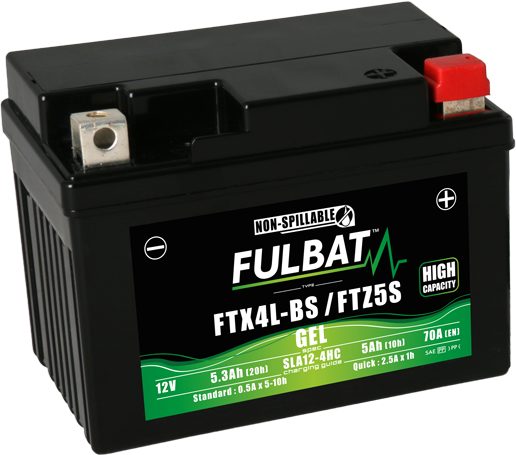Akumulator FULBAT FUL GEL - FTX4L-BS / FTZ5S / YTX4L-BS / YTZ5S (Żelowy, bezobsługowy)