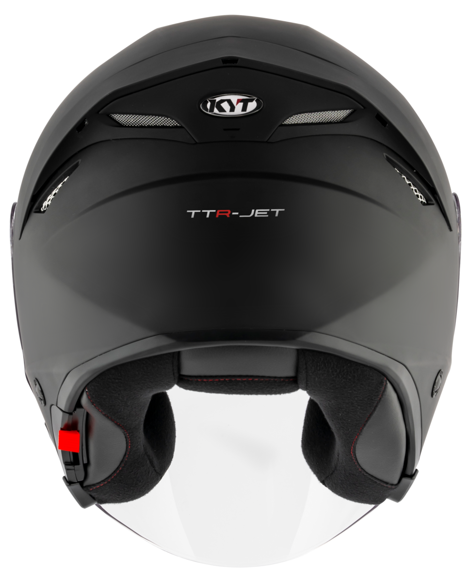 Kask Motocyklowy KYT TTR-JET połysk matowy czarny ECE/ONU 22-06