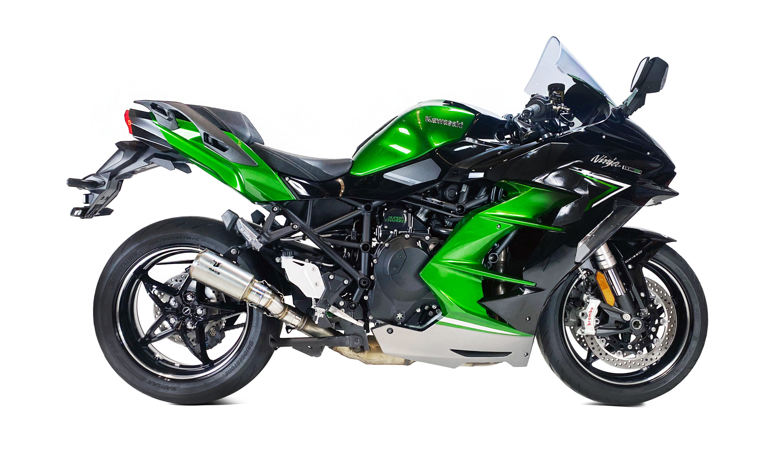 Tłumik IXRACE KAWASAKI NINJA H2 SX - SX SE 22-23 (ZXT02P) typ MK2 MK2 SERIES INOX