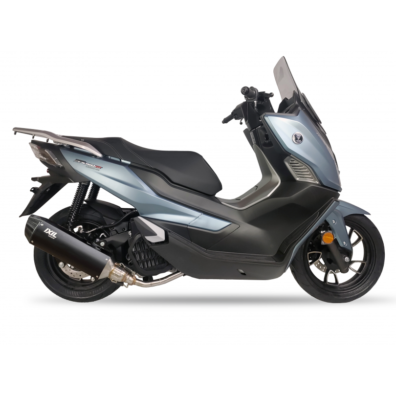 Tłumik IXIL VOGE SR 125 GT typ V4B (waga: 3220g, długość: 423 mm., materiał: Inox AISI304, kolor: Black painted) HEXOVAL XTREM B