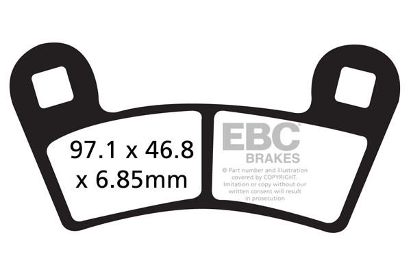 EBC Brakes Klocki hamulcowe EBC SXR456HH Side By Side Race Formula (kpl. na 1 tarcze)