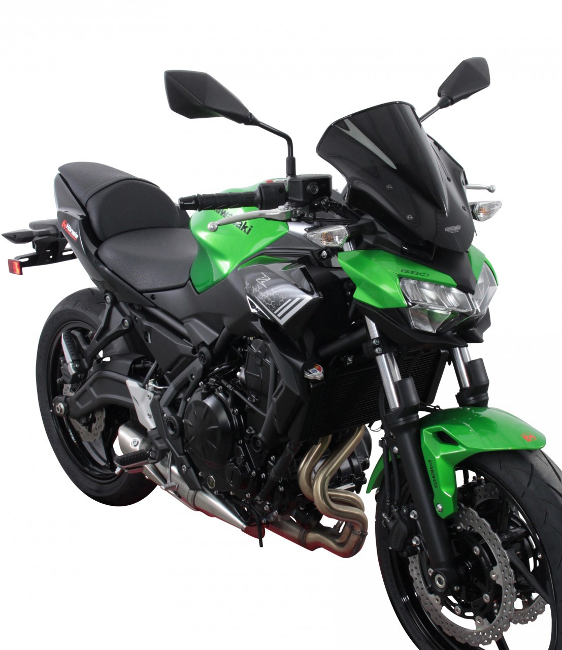 Szyba motocyklowa MRA KAWASAKI Z 650 2020-, forma NRN, czarna