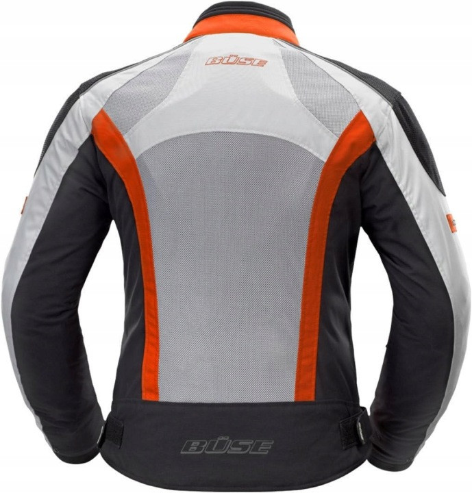 [OUTLET] Damska kurtka motocyklowa BUSE Summer Flash szaro-czerwona, rozmiar 40 (M)