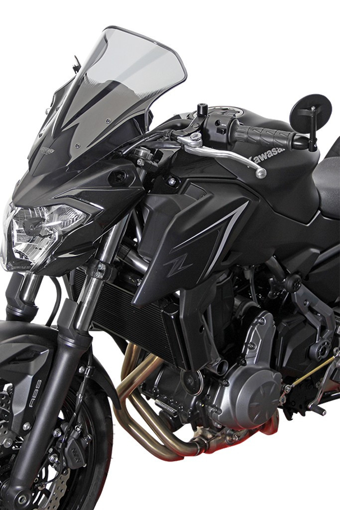 Szyba motocyklowa MRA KAWASAKI Z 650 ER650H , ER650HA2 2017-2019, forma NRN, czarna