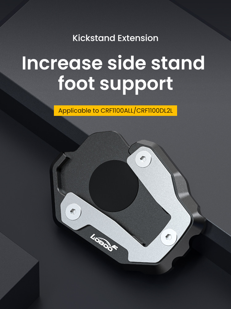 LOBOO Nakładka na stopkę boczną, aluminiowa do HONDA CRF1100 ALL/CRF1100DL2L(ADV)