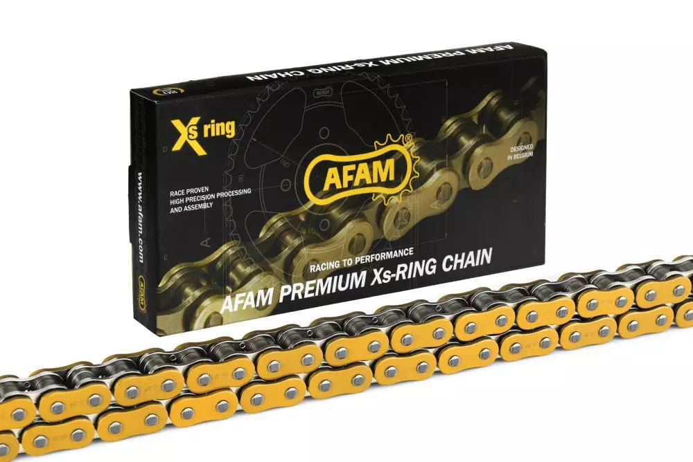 AFAM Łańcuch napędowy A520XRR3-G 76L ARS GOLD X-ring (125-500cc)
