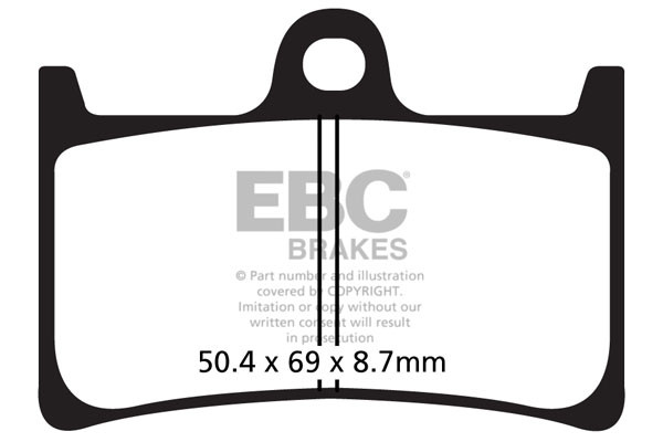 EBC Brakes Klocki hamulcowe EBC SFAC252 skuterowe karbonowe (kpl. na 1 tarcze)