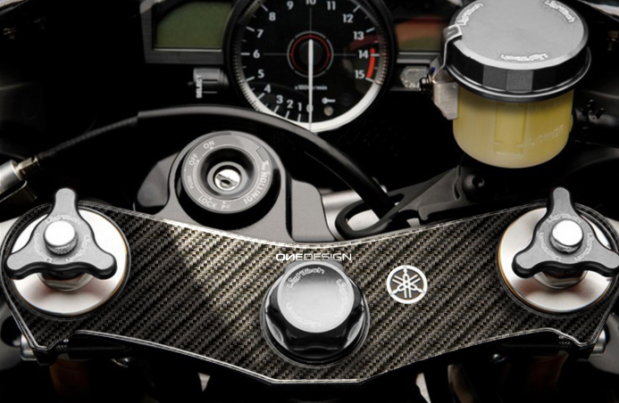 ONEDESIGN Naklejka na półkę kierownicy YAMAHA R1 2007-2008