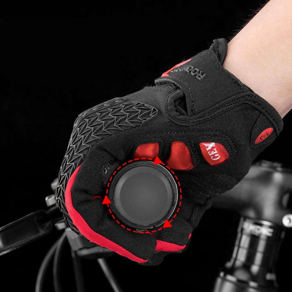 Rękawiczki rowerowe / sportowe ROCKBROS (S169-1BR) czarno - czerwone