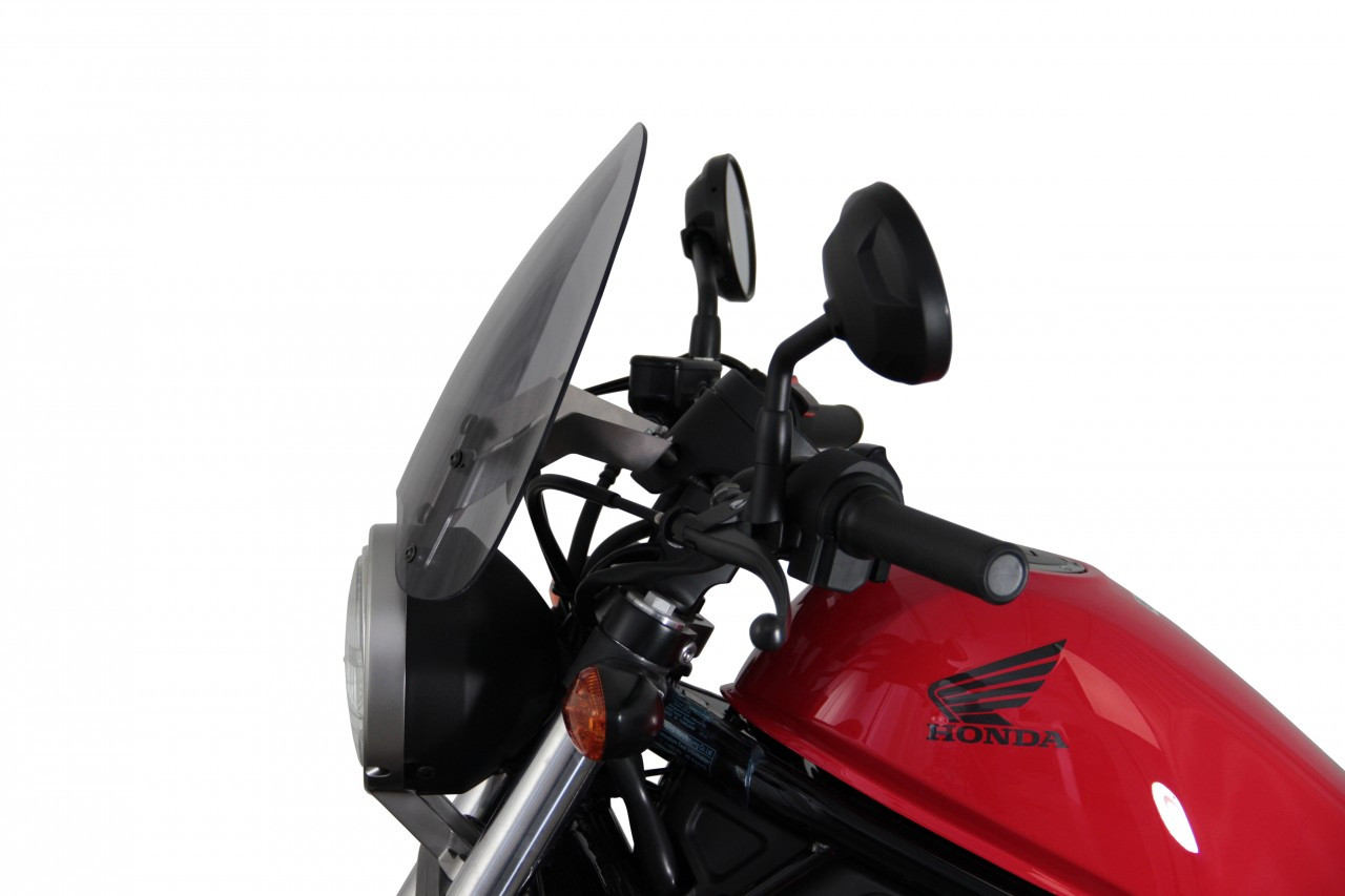 Szyba motocyklowa MRA HONDA CMX 500 REBEL 2017-2019, forma NTM, przyciemniana