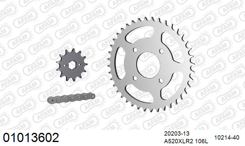 Zestaw napędowy AFAM do HONDA MTX 125 R G,H,J,K,L,M,N,P,R,S, MTX 125 RW H,J,K,L,M,N,P,R,S