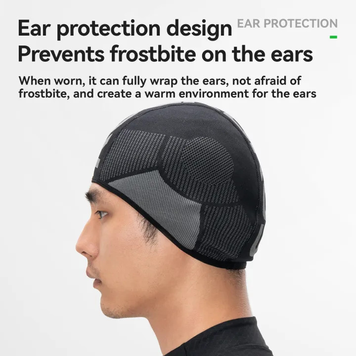 Czapka rowerowa do biegania sportowa pod kask ROCKBROS 18250010001Termoaktywna