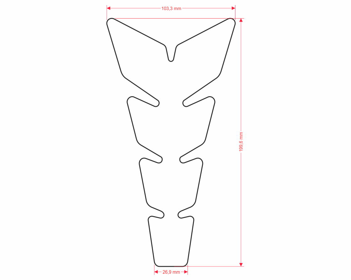 ONEDESIGN Tankpad "Soft Touch" niebieski slim