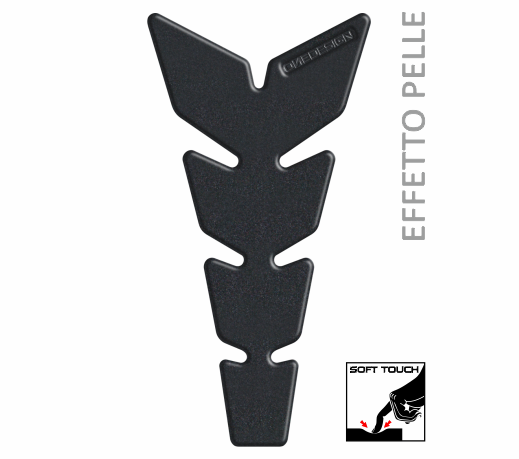 ONEDESIGN Tankpad "Soft Touch" leather style czarny slim
