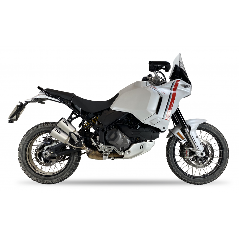 Tłumik IXIL DUCATI DESERT X 22-23 (1X) typ 2RC (waga: 800 x2g, długość: 230 mm., materiał: Inox AISI304, kolor: Bright resin) SL