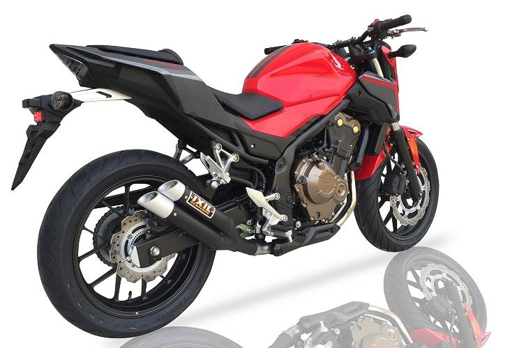 Tłumik IXIL HONDA CB 500 X 17-18 (PC59) typ L3XB (waga: 3000g, długość: 370 mm., materiał: Inox AISI304, kolor: Anodized aluminu
