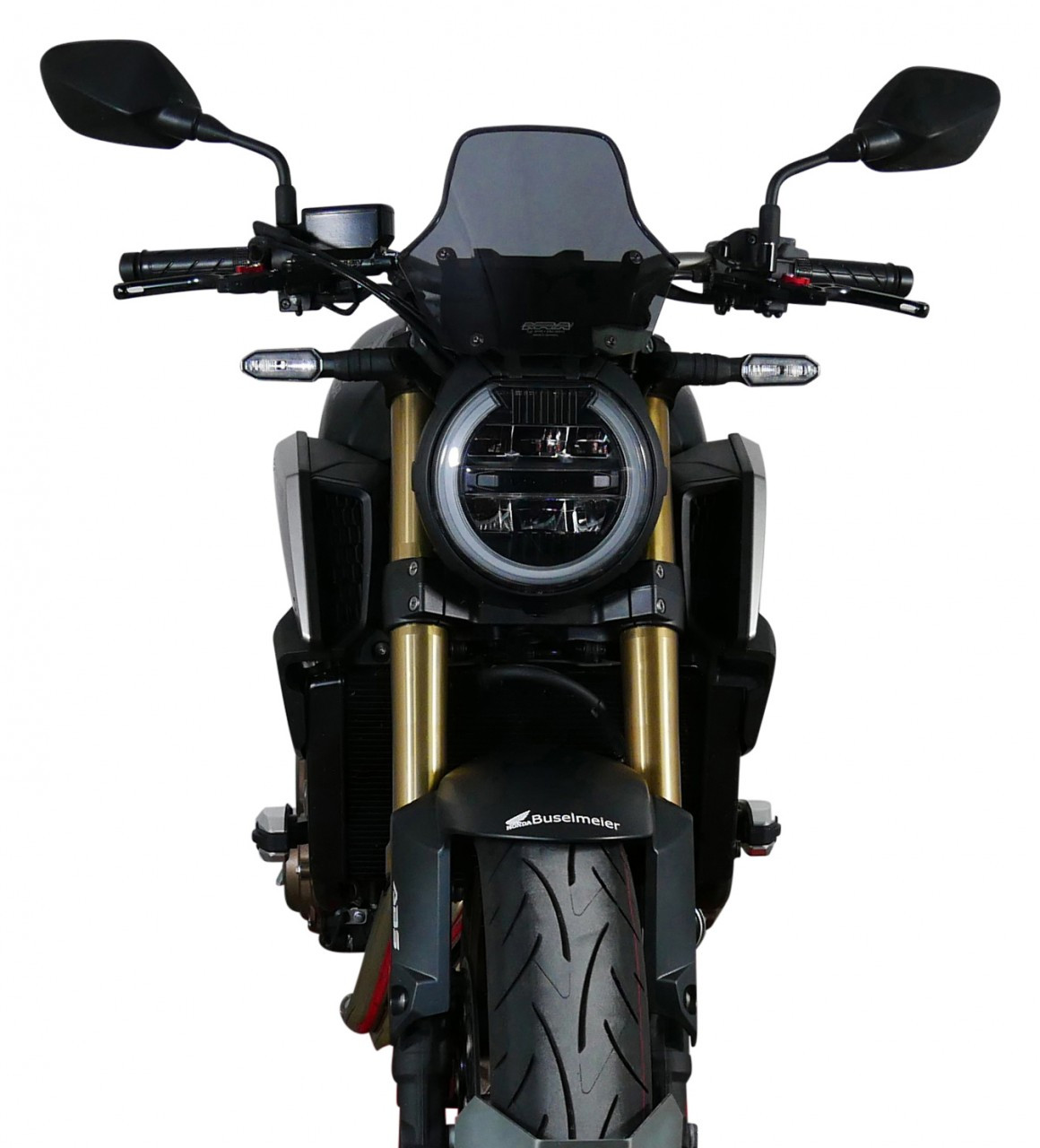 Szyba motocyklowa MRA HONDA CB 650 R 2019-2023, forma NSPM, przyciemniana