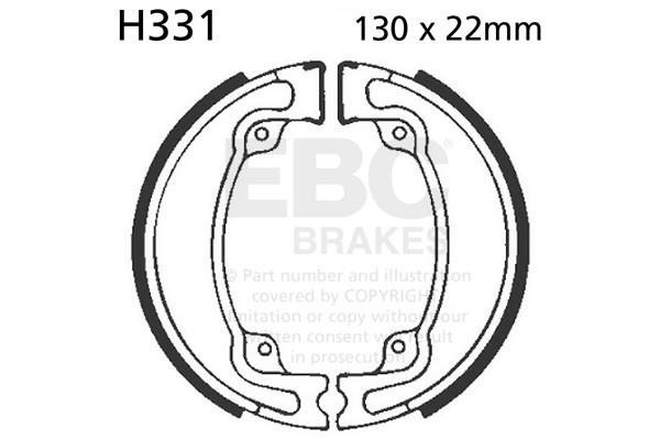 Szczęki hamulcowe EBC H331 (1 kpl.)
