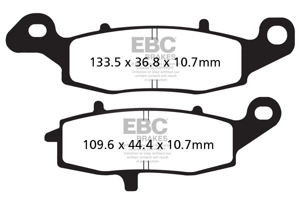 EBC Brakes Klocki hamulcowe EBC FA231/2V V-PAD (kpl. na 1 tarcze)