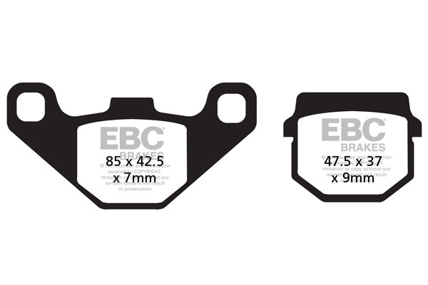EBC Brakes Klocki hamulcowe EBC SFAC083 skuterowe karbonowe (kpl. na 1 tarcze)