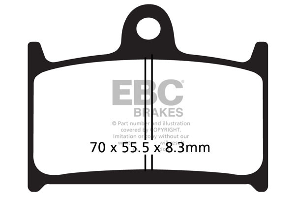 EBC Brakes Klocki hamulcowe EBC FA236HH wzmacniane (kpl. na 1 tarcze)