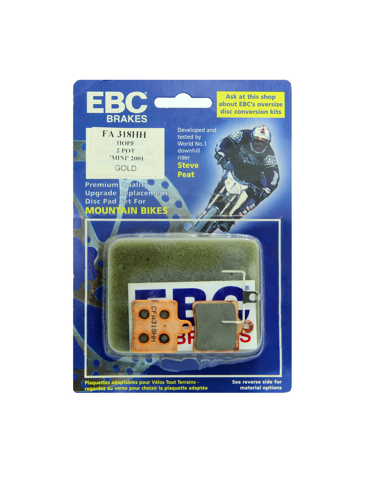 CFA318HH - Klocki hamulcowe rowerowe (spiekane) EBC Brakes