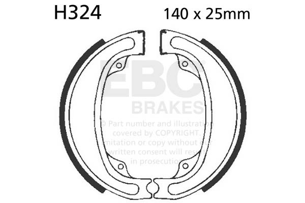 EBC Brakes Szczęki hamulcowe EBC H324 (1 kpl.)