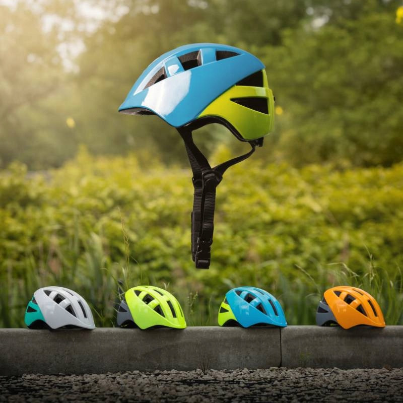 Kask rowerowy dziecięcy ROXAR KID niebieski S 48-52 cm
