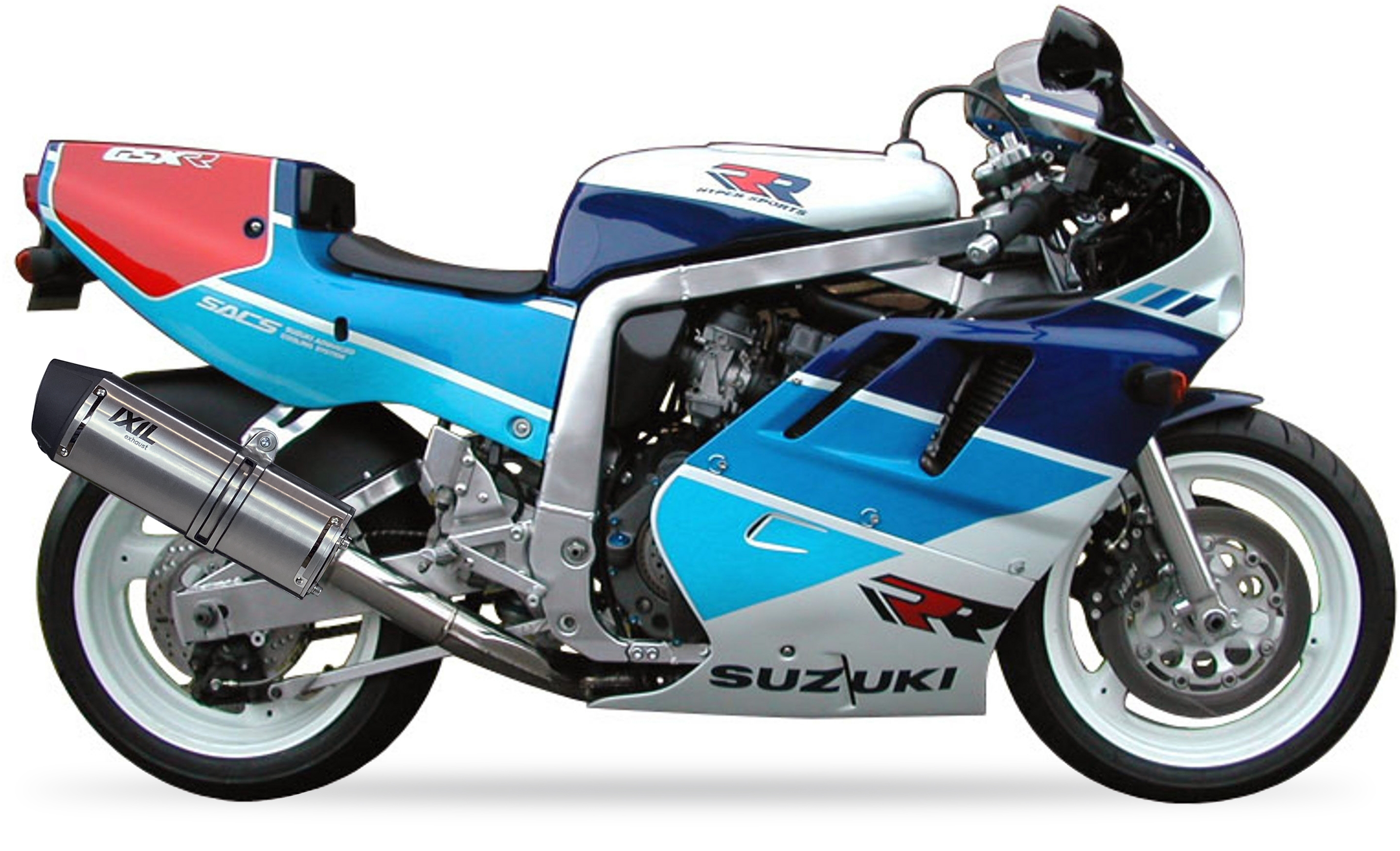 Tłumik IXIL SUZUKI GSX 750 R 90-91 (GR7AD) typ SOVE (waga: 3000g, długość: 423 mm., materiał: Inox AISI304, kolor: Black painted