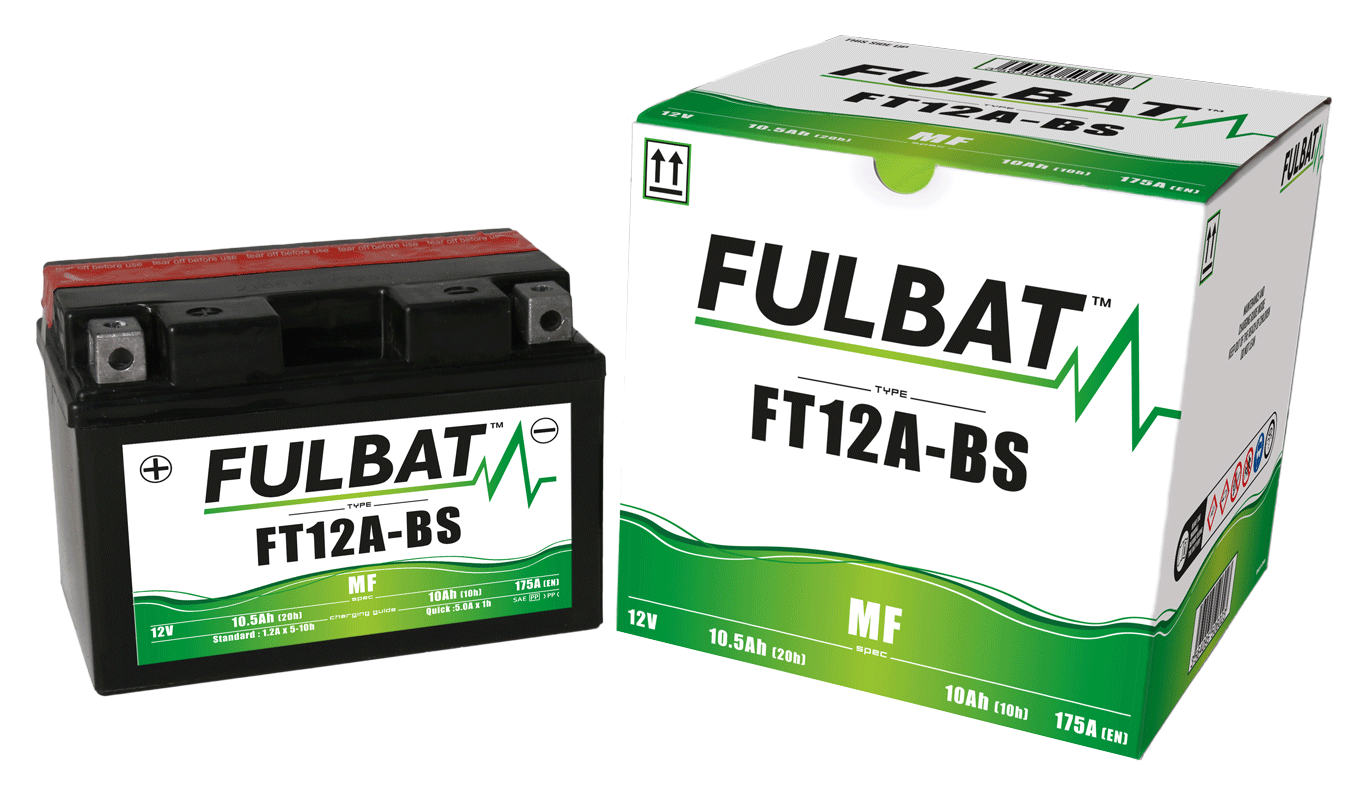 Akumulator FULBAT FUL MF - FT12A-BS / YT12A-BS (suchy, bezobsługowy, kwas w zestawie)