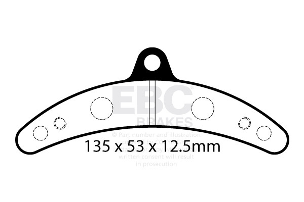 EBC Klocki kartingowe FA541 (1 kpl. na tarczę)