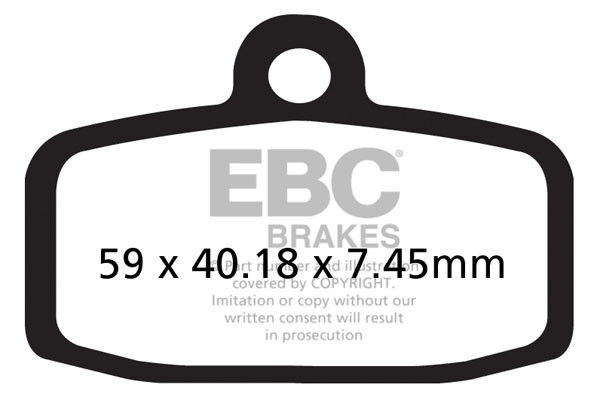 EBC Brakes Klocki hamulcowe EBC FA612TT (kpl. na 1 tarcze)