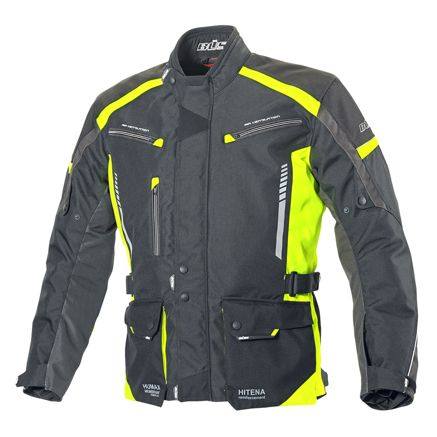 Kurtka motocyklowa BUSE Torino II czarno-żółta
