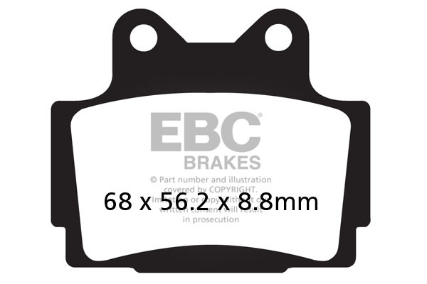 Klocki hamulcowe EBC FA104V V-PAD (kpl. na 1 tarcze)
