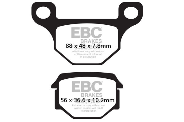 EBC Brakes Klocki hamulcowe EBC SFA093 skuterowe (kpl. na 1 tarcze)