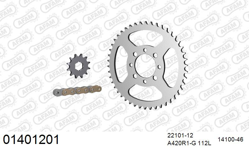 Zestaw napędowy AFAM do SUZUKI ZR 50 S
