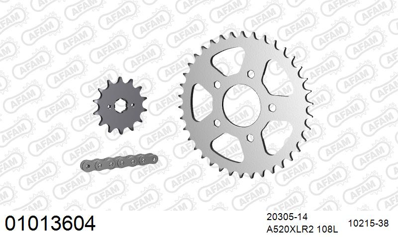 Zestaw napędowy AFAM do HONDA CRM 125 R S,T,V,W,X