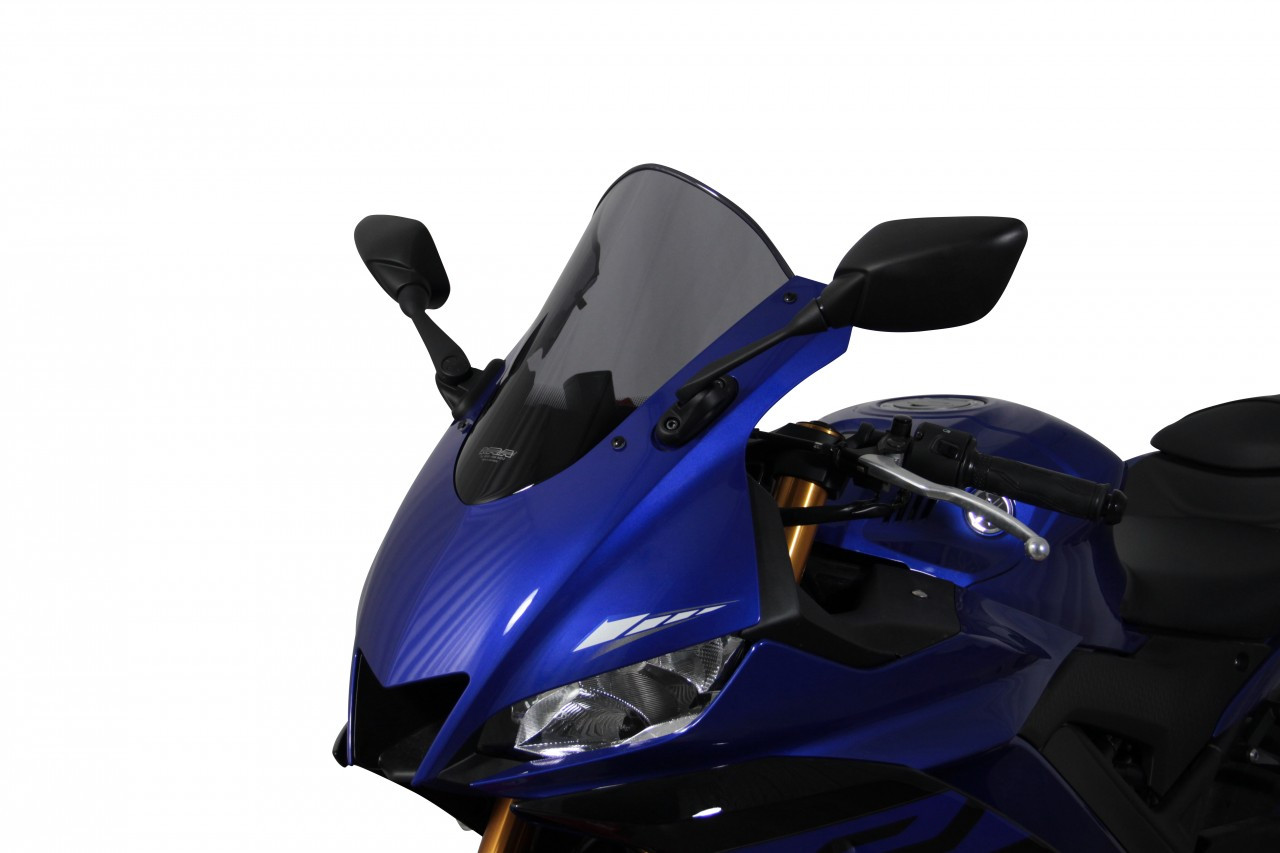 Szyba motocyklowa MRA YAMAHA YZF-R3 2019-, forma R, czarna