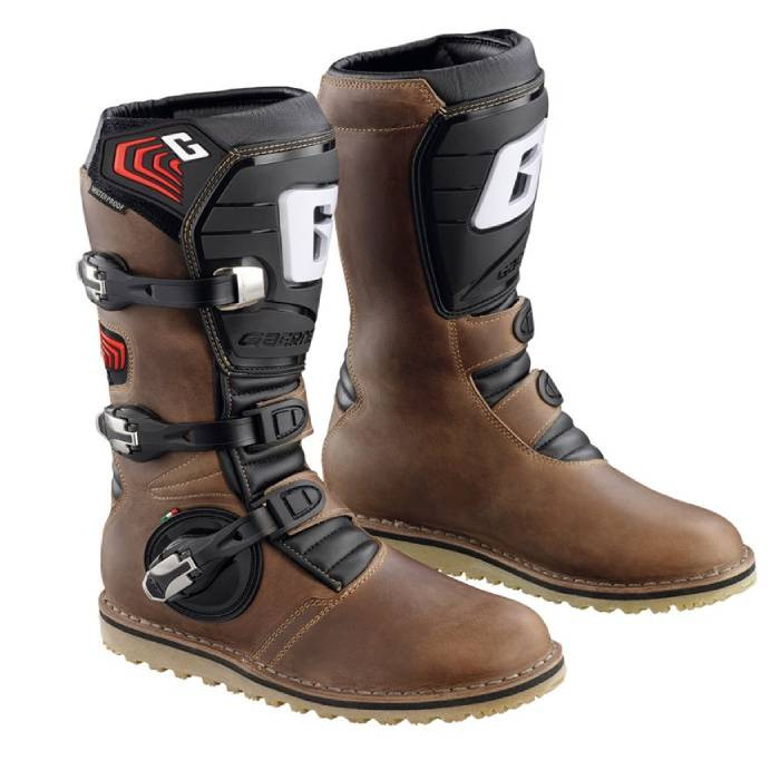 Buty motocyklowe GAERNE BALANCE OILED TRIAL Trialowe brązowe