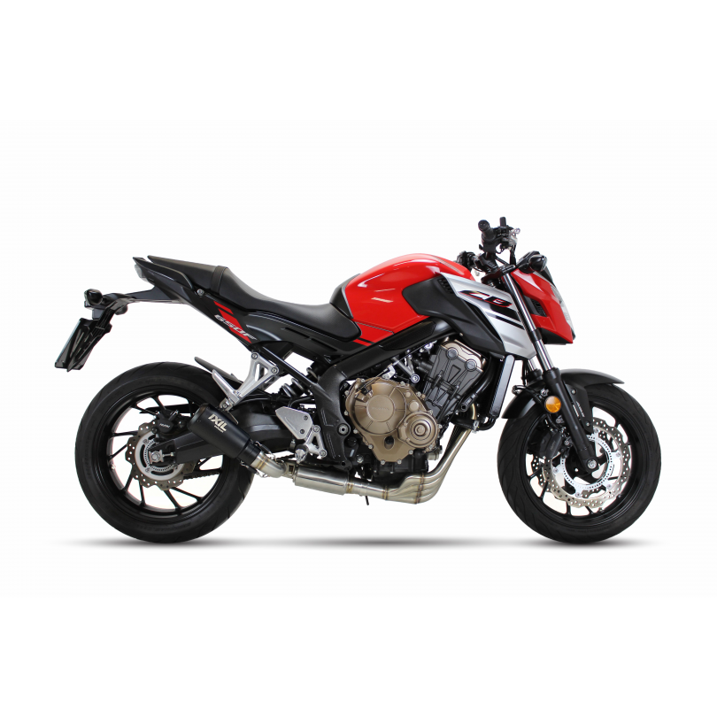 Tłumik IXIL HONDA CBR 650 F 15-18 (RC74 RC96) typ RB (waga: 900g, długość: 230 mm., materiał: Inox AISI304, kolor: Black painted