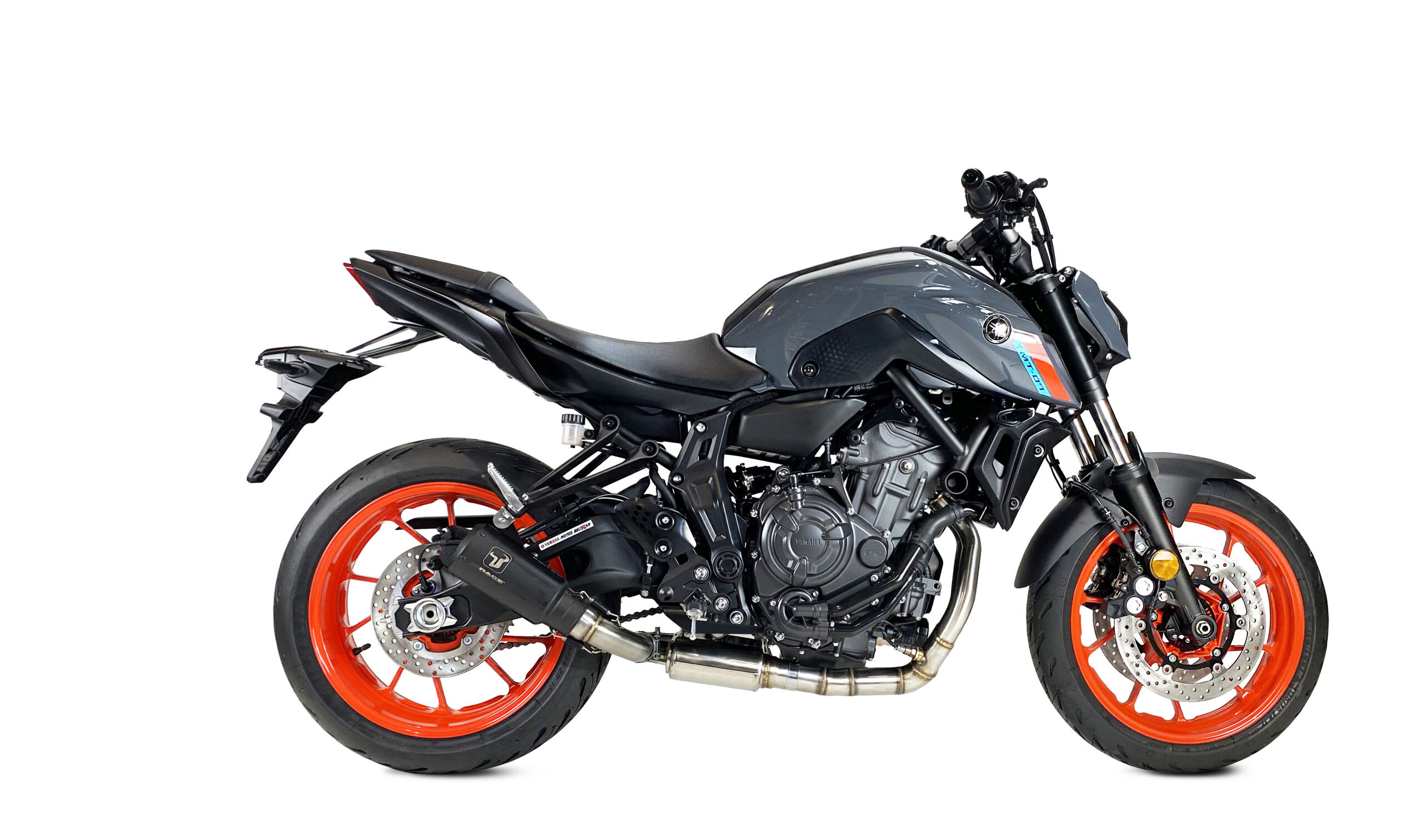 Tłumik IXRACE YAMAHA MT-07 21-23 (RM33, RM34) FULL SYSTEM WITH CAT. typ MK2B MK2 SERIES BLACK (Homologacja)