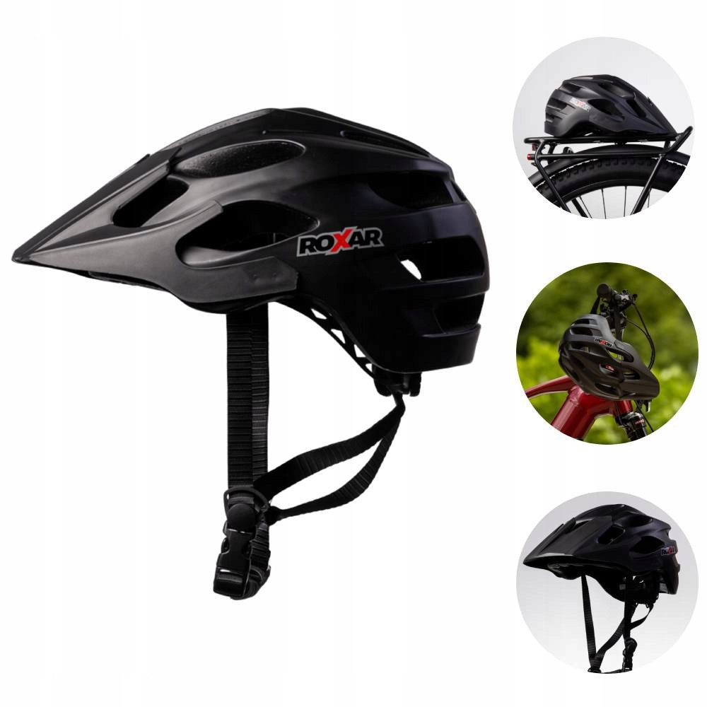 Kask rowerowy ROXAR MTB czarny mat