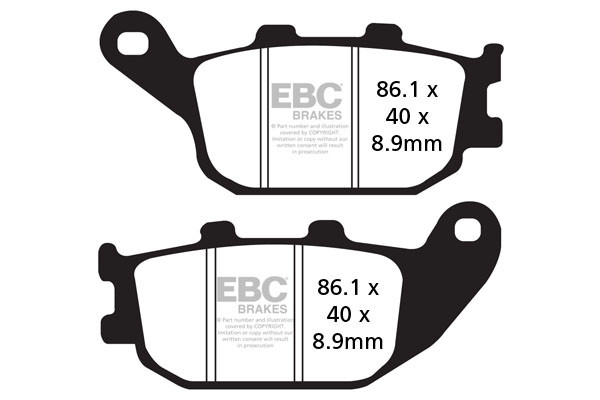 EBC Brakes Klocki hamulcowe EBC SFA358 skuterowe (kpl. na 1 tarcze)