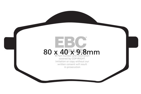 EBC Brakes Klocki hamulcowe EBC FA136 (kpl. na 1 tarcze)
